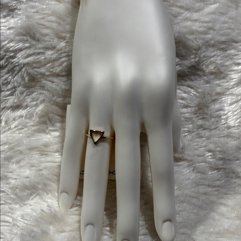 French Connection Gold Triangle Ring
